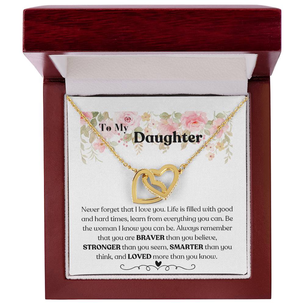 Introducing the "Heart's Embrace" Necklace - a timeless symbol of love and encouragement for your beloved daughter
